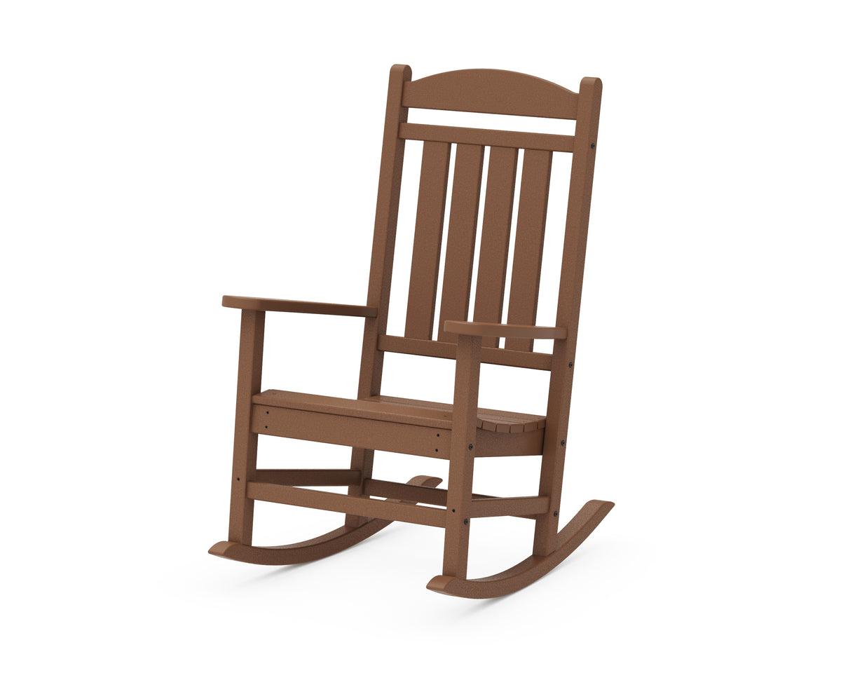 POLYWOOD Presidential Rocking Chair in Teak