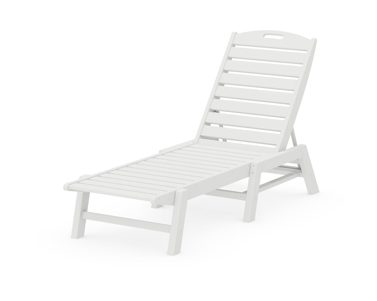 POLYWOOD Nautical Chaise in White