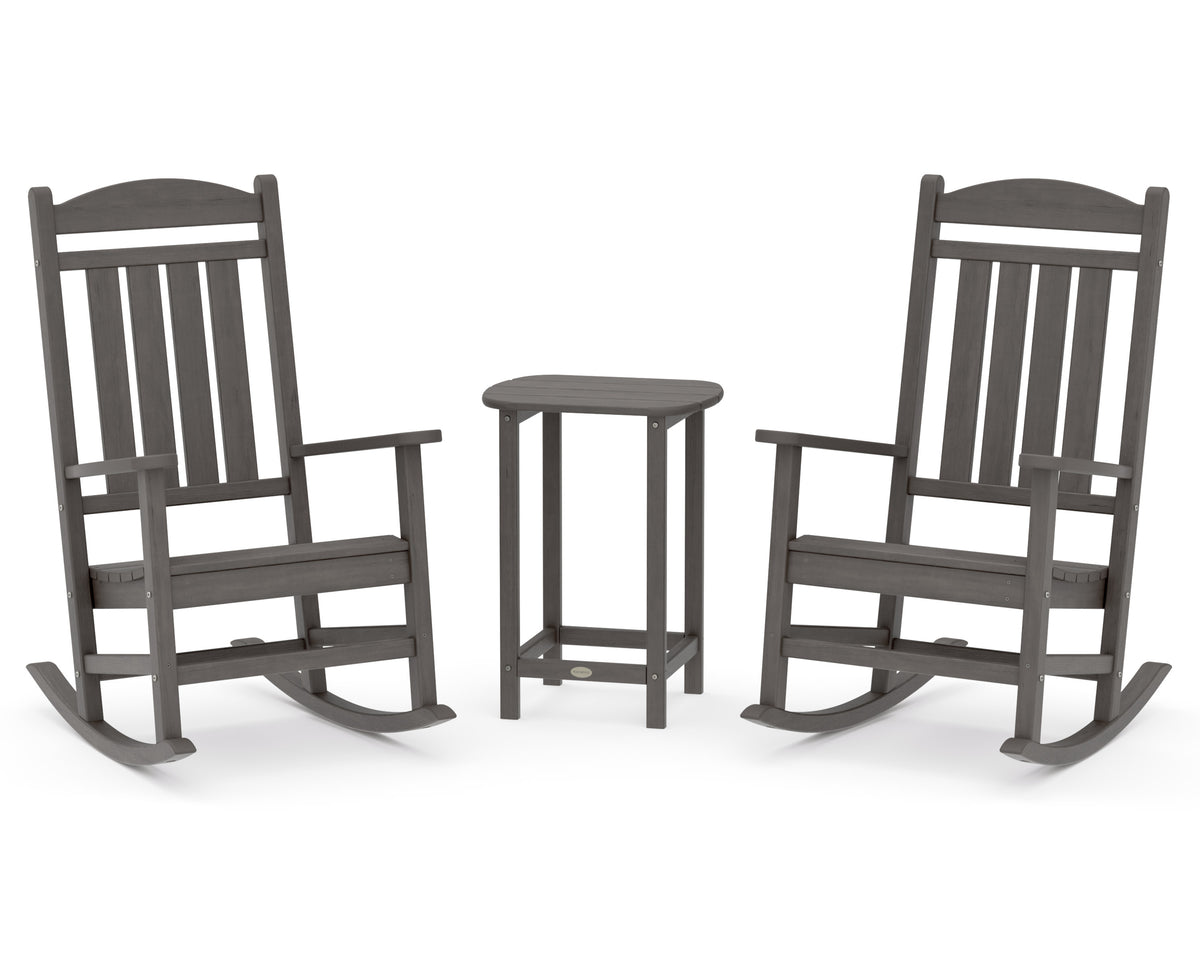 POLYWOOD Presidential Rocker 3-Piece Set in Driftwood