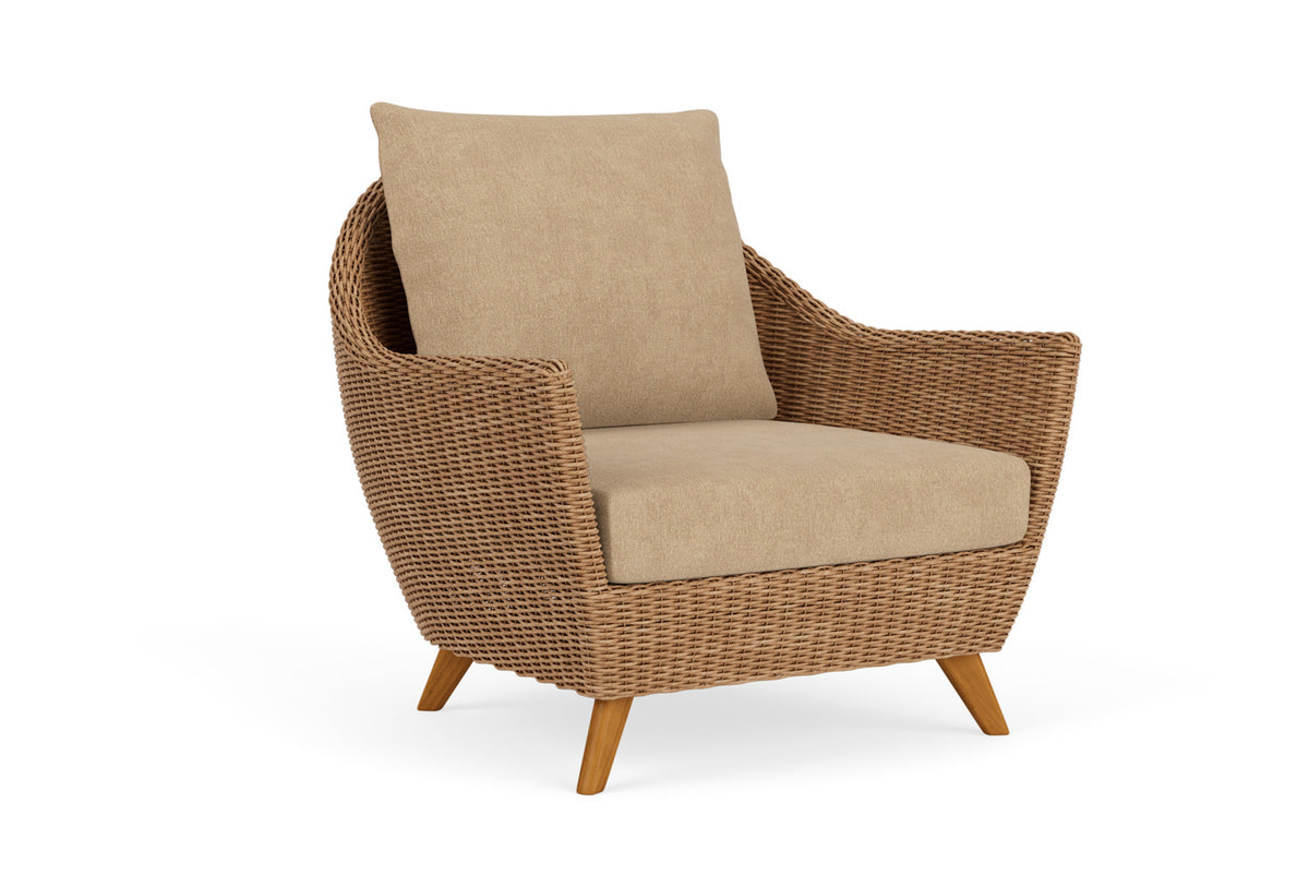 Lloyd Flanders Tobago Lounge Chair with Hayden Sand fabric, view 2