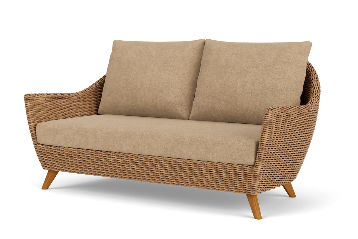 Lloyd Flanders Tobago Loveseat with Hayden Sand fabric, view 10
