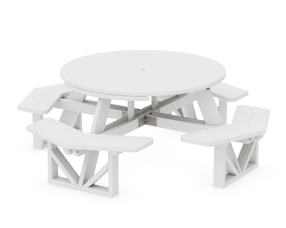 POLYWOOD Park 53" Octagon Table in White