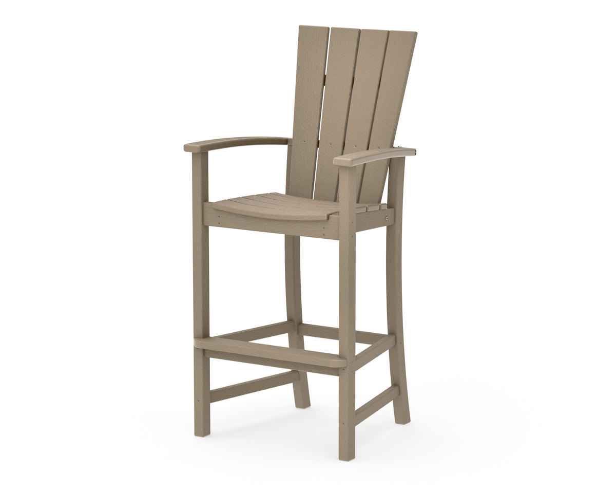 POLYWOOD Quattro Adirondack Bar Chair in Vintage Sahara