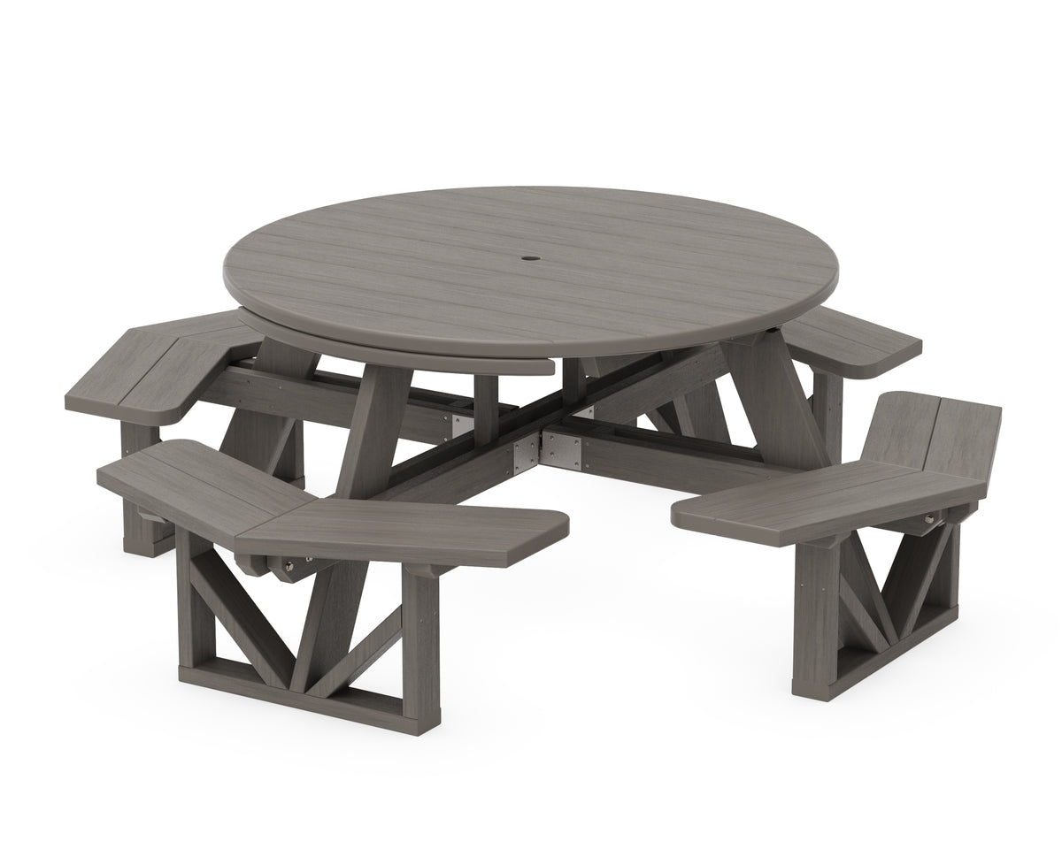 POLYWOOD Park 53" Octagon Table in Driftwood