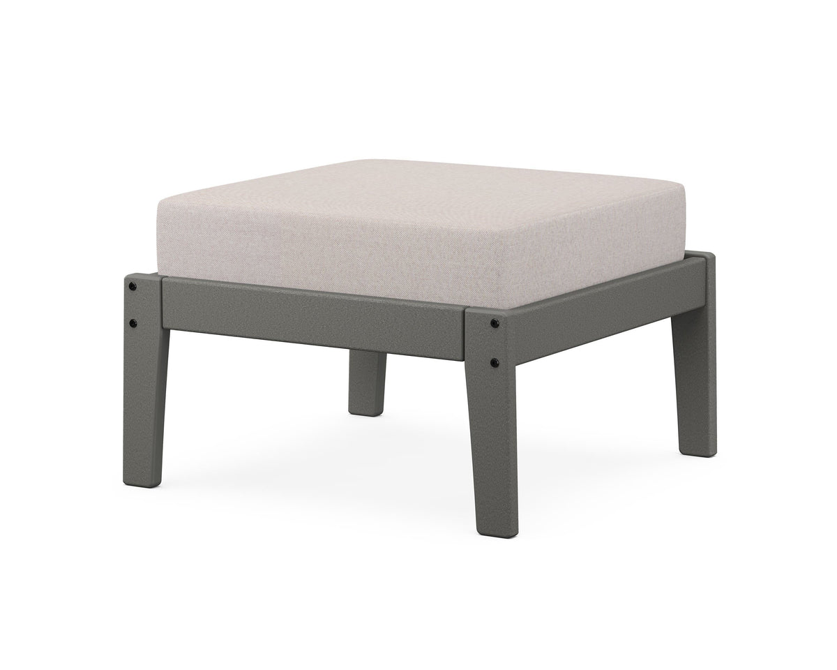 POLYWOOD Lakeside Deep Seating Ottoman in Slate Grey