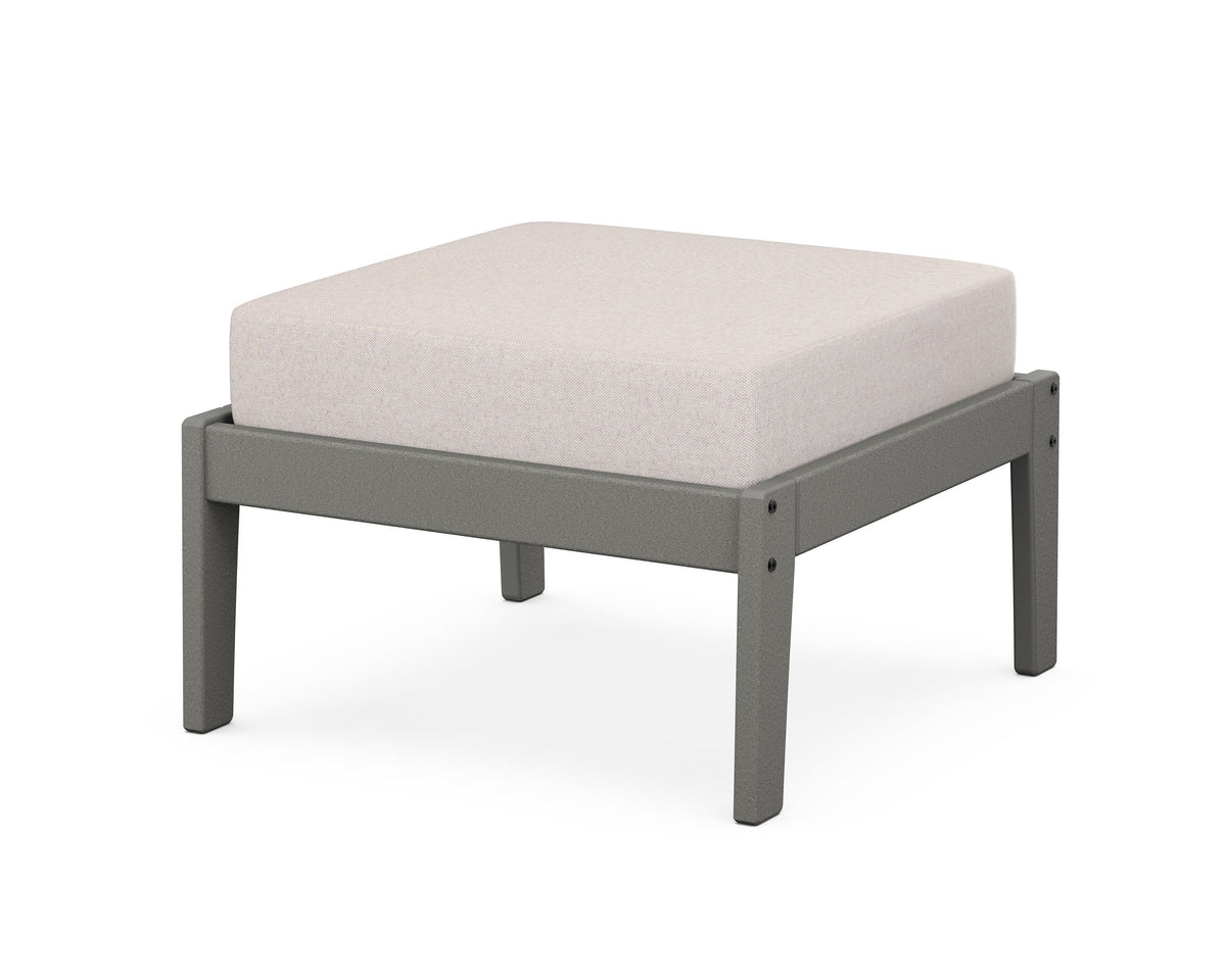 POLYWOOD Lakeside Deep Seating Ottoman in Slate Grey