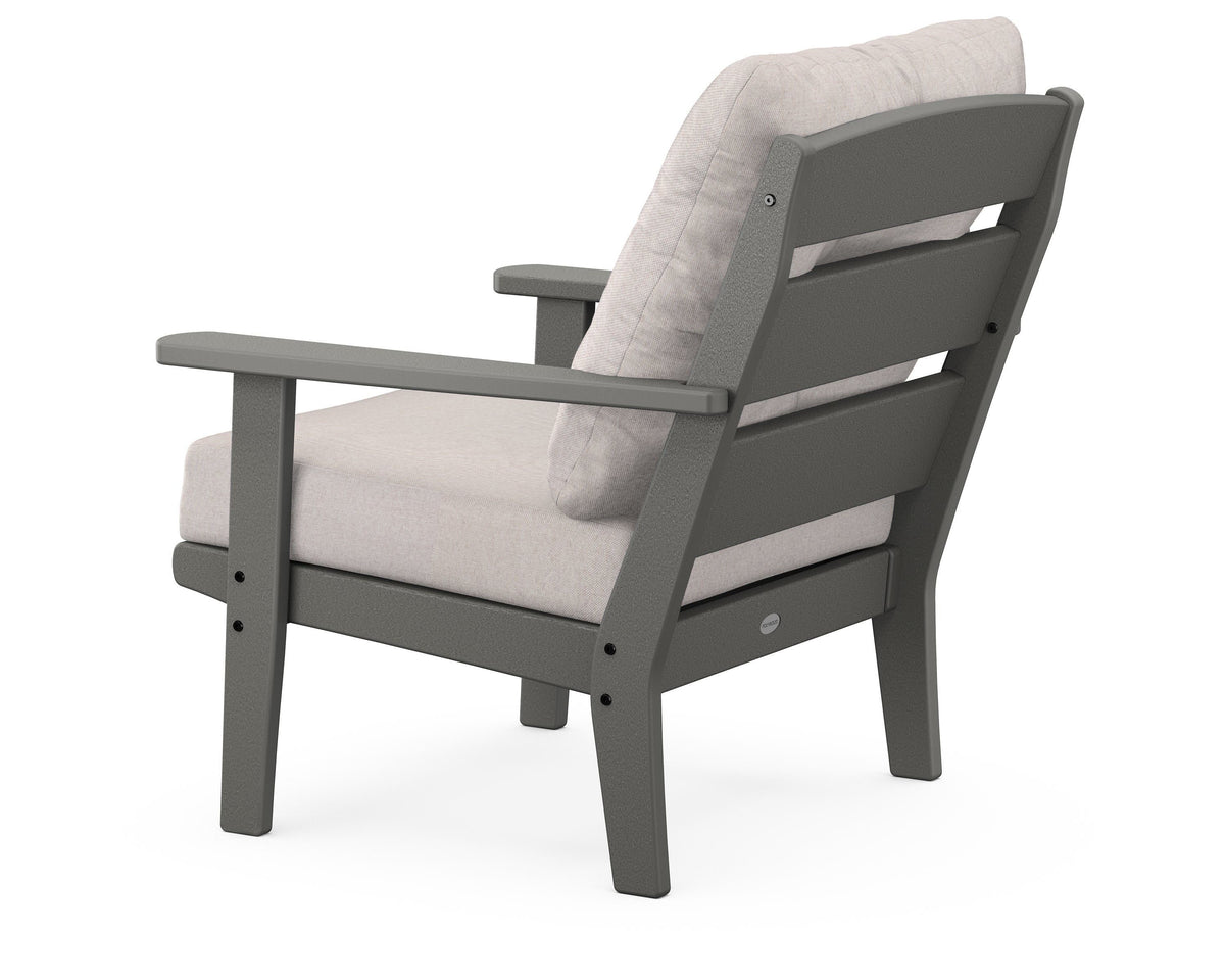 POLYWOOD Lakeside Deep Seating Chair in Slate Grey