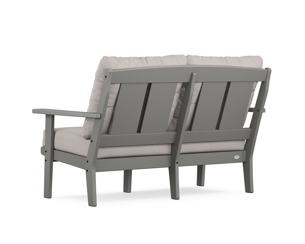 POLYWOOD Mission Deep Seating Loveseat in Slate Grey