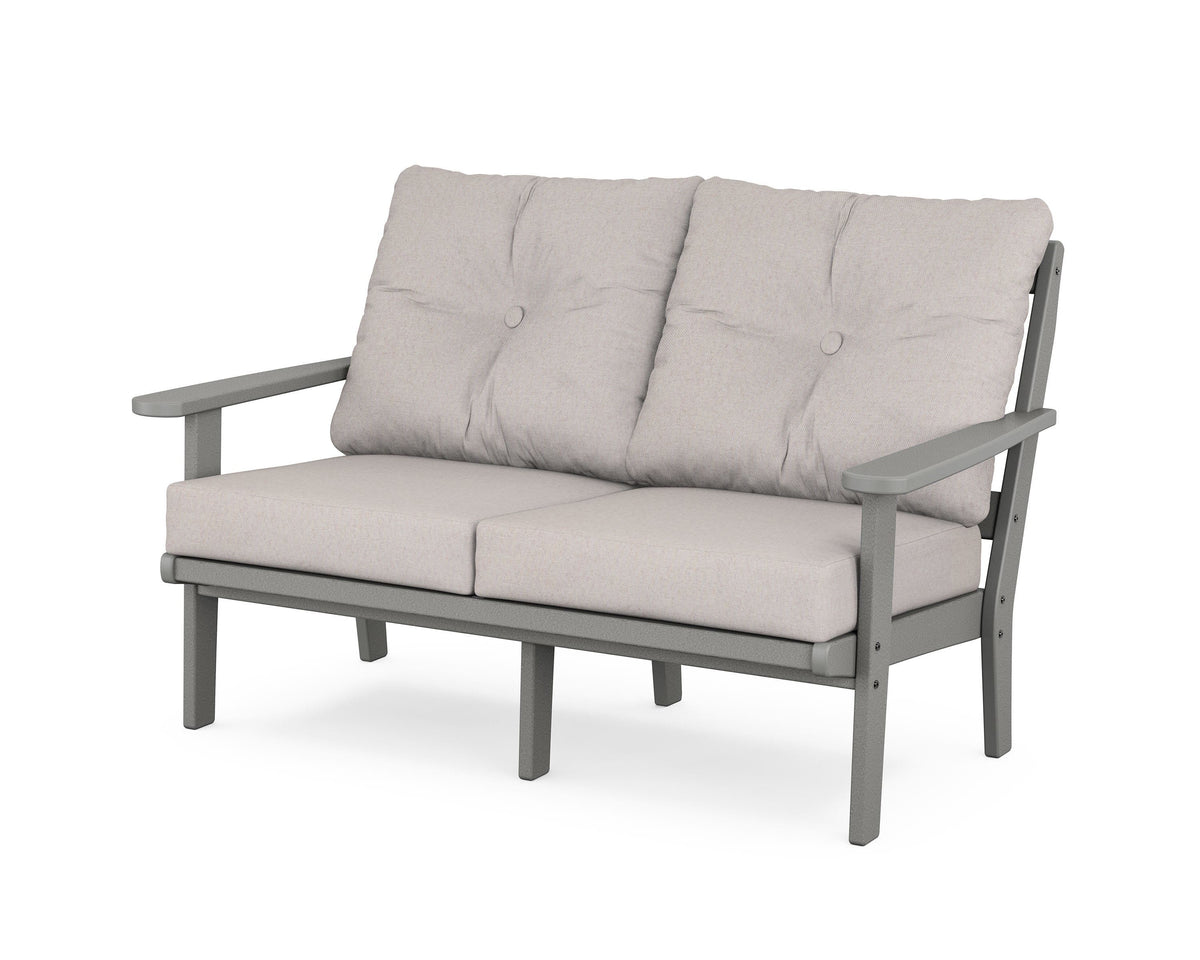 POLYWOOD Mission Deep Seating Loveseat in Slate Grey