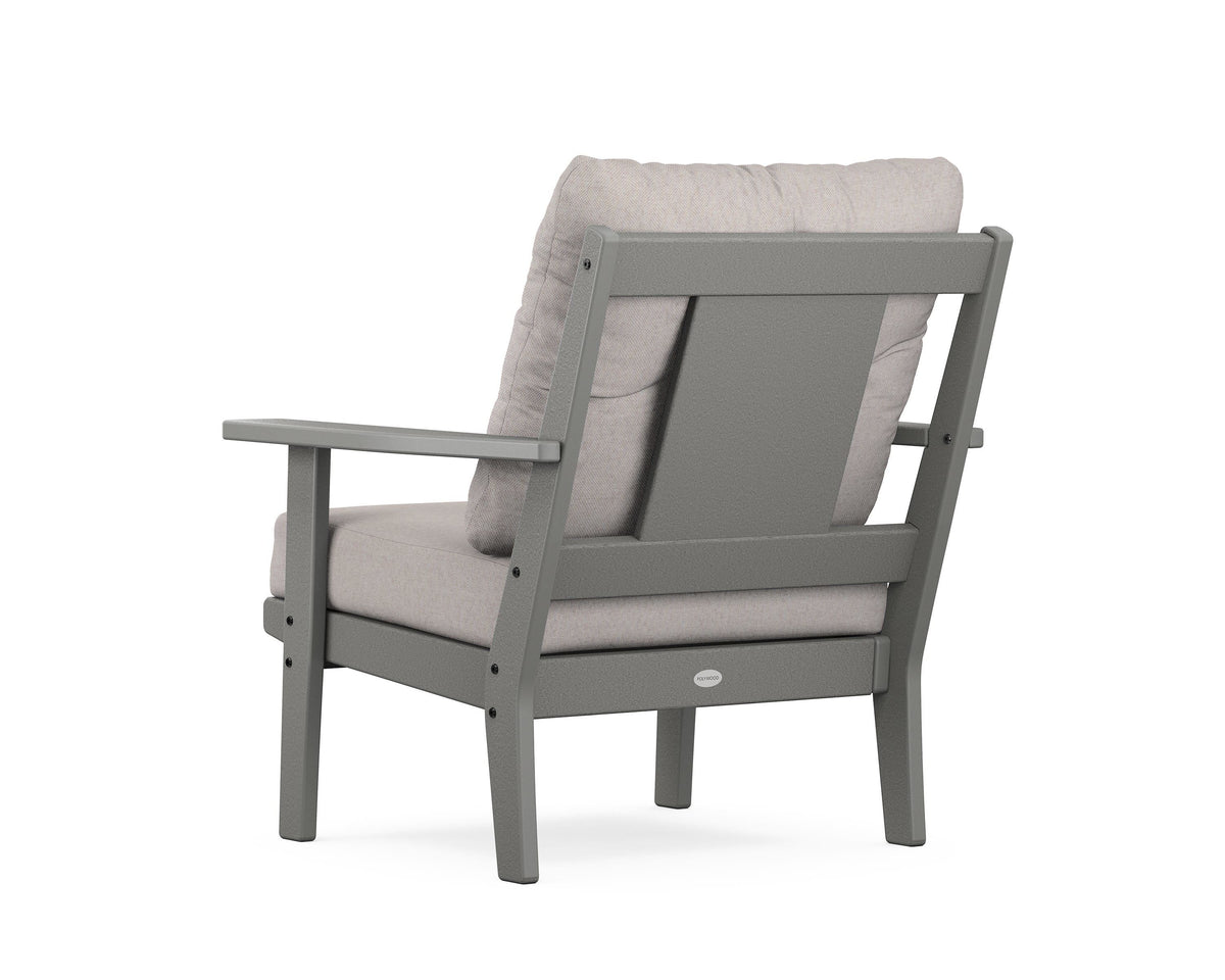 POLYWOOD Prairie Deep Seating Chair in Slate Grey