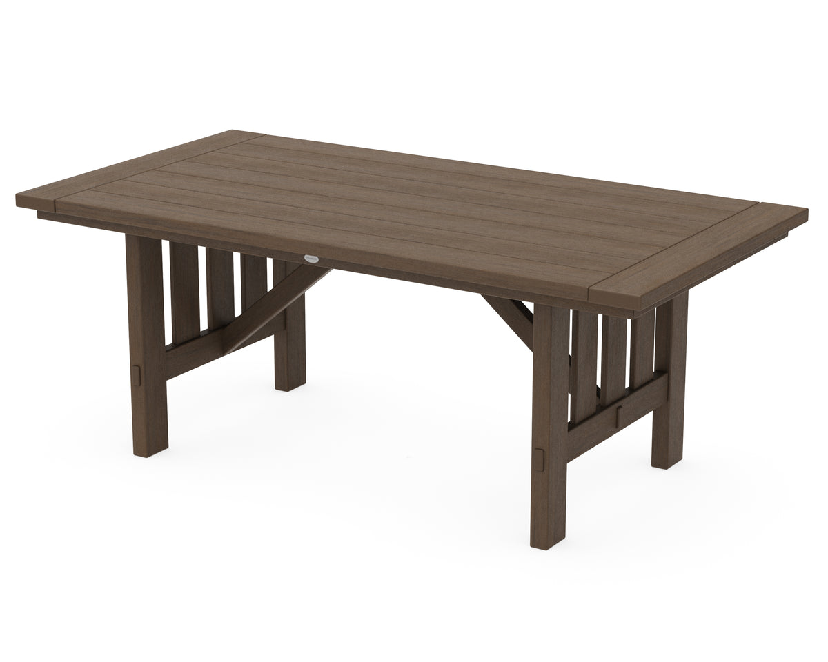 POLYWOOD Mission 39" x 75" Dining Table in Kona
