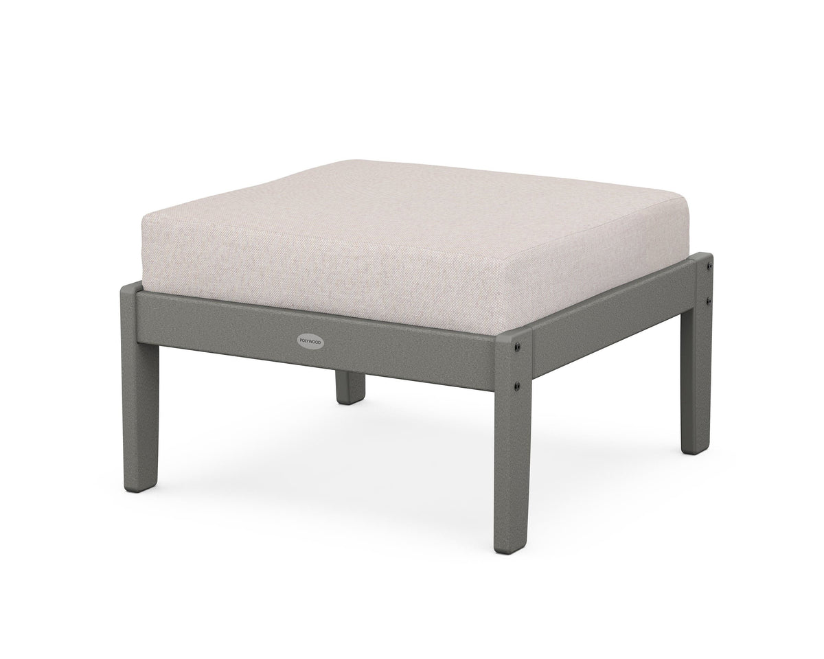 POLYWOOD Braxton Deep Seating Ottoman in Slate Grey