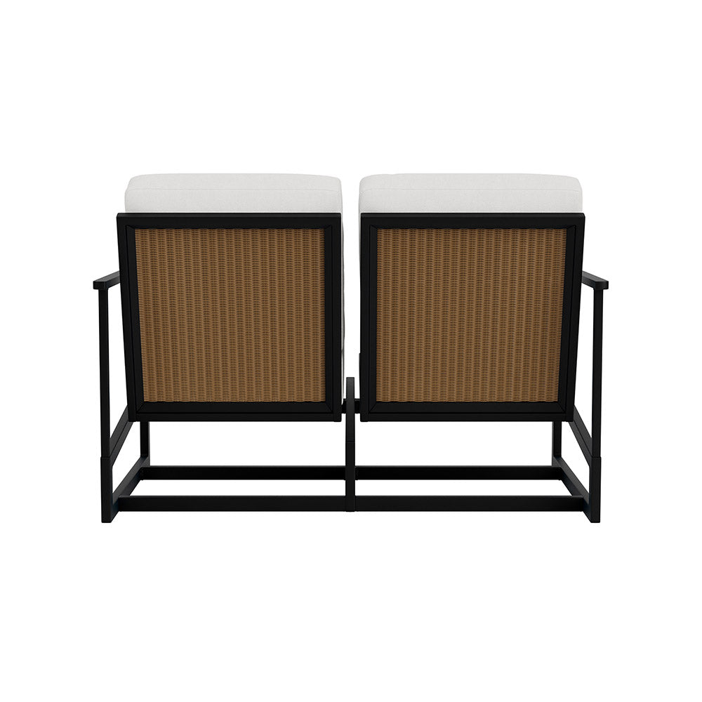Lloyd Flanders Summit Spring Rocker Loveseat, lifestyle photo 3