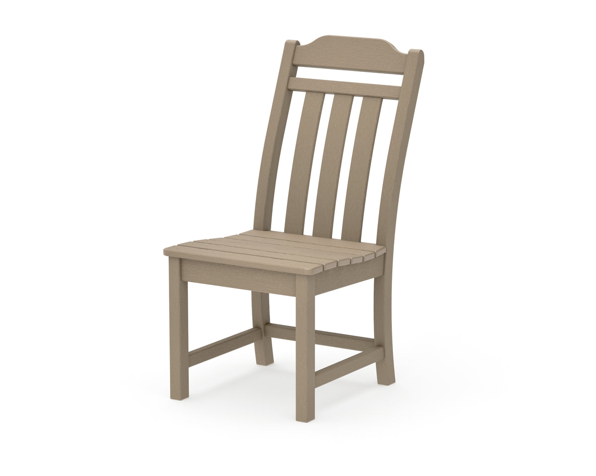 POLYWOOD Cottage Dining Side Chair in Vintage Sahara
