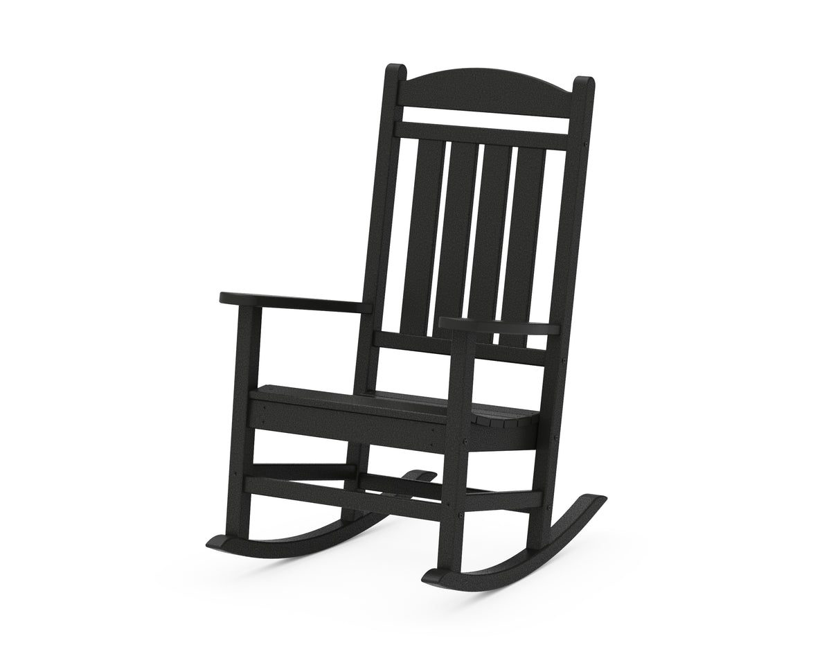 POLYWOOD Presidential Rocking Chair in Black