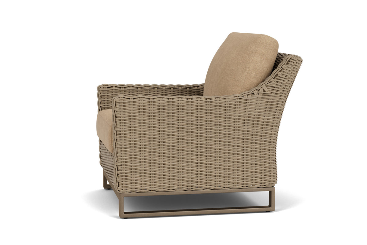 Lloyd Flanders Milan Lounge Chair with Hayden Sand fabric, view 9