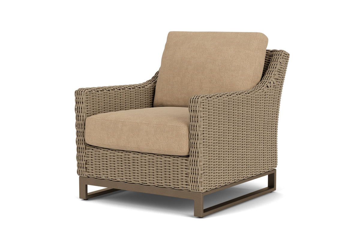 Lloyd Flanders Milan Lounge Chair with Hayden Sand fabric, view 10