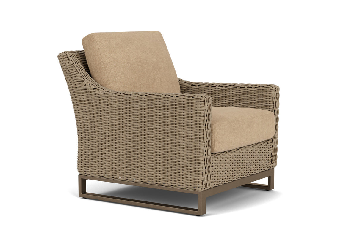 Lloyd Flanders Milan Lounge Chair with Hayden Sand fabric, view 3