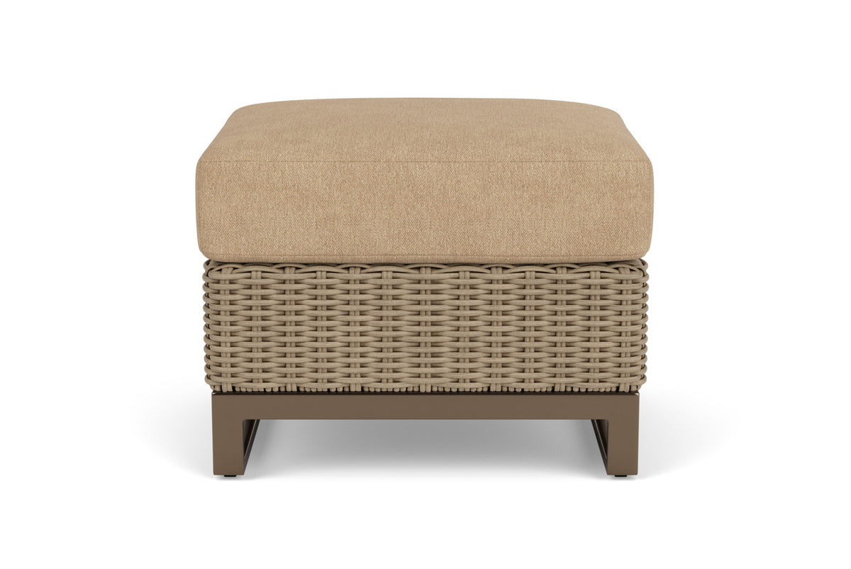 Lloyd Flanders Milan Ottoman with Hayden Sand fabric, view 7