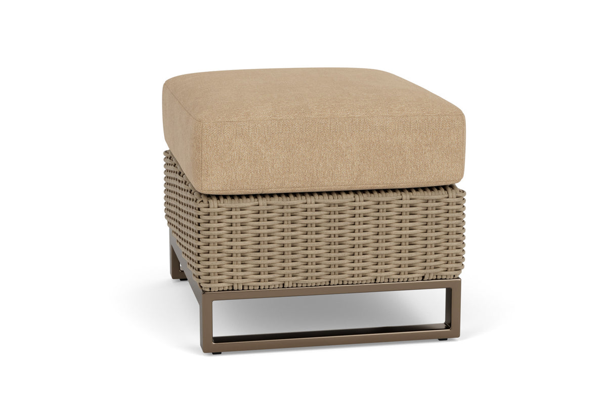 Lloyd Flanders Milan Ottoman with Hayden Sand fabric, view 5