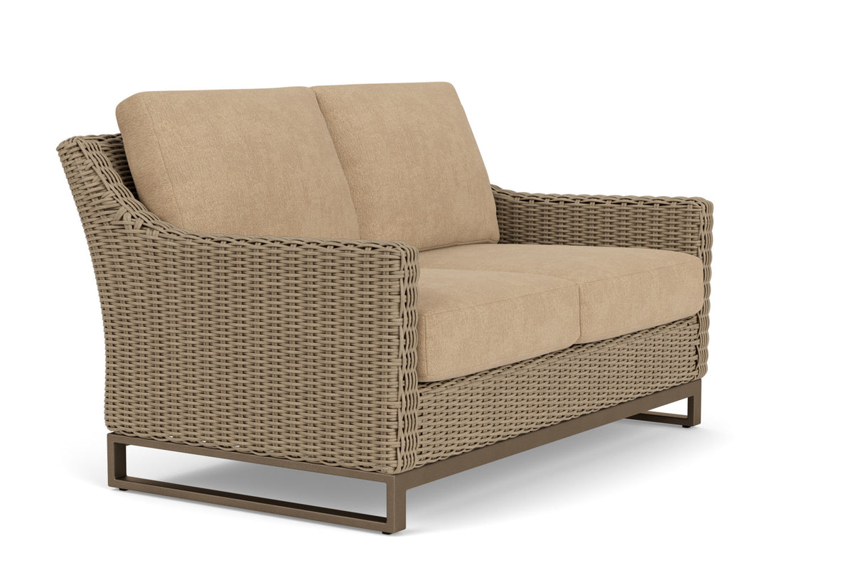 Lloyd Flanders Milan Loveseat with Hayden Sand fabric, view 3