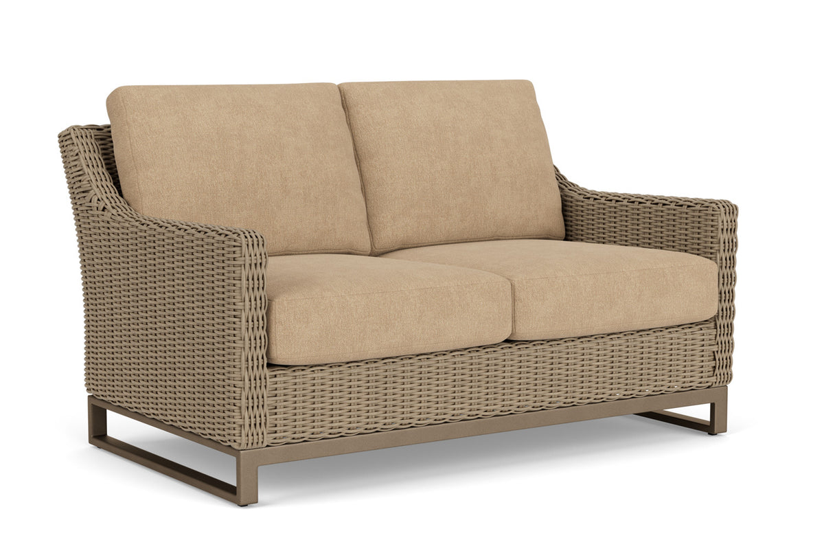 Lloyd Flanders Milan Loveseat with Hayden Sand fabric, view 2
