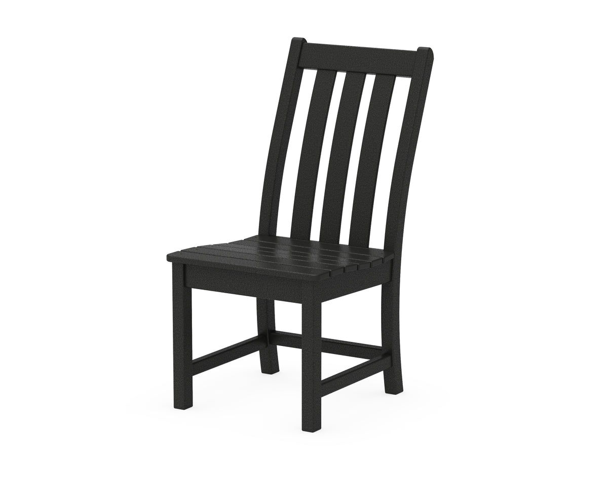 POLYWOOD Vineyard Dining Side Chair in Black