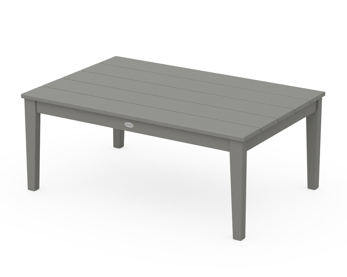 POLYWOOD Newport 28" x 42" Coffee Table in Slate Grey