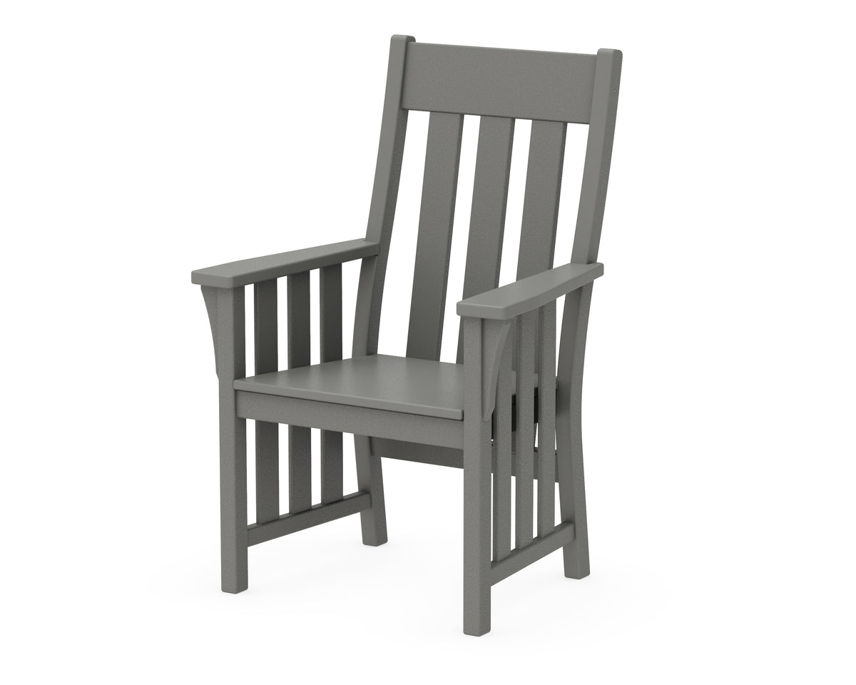 POLYWOOD Acadia Dining Arm Chair in Slate Grey