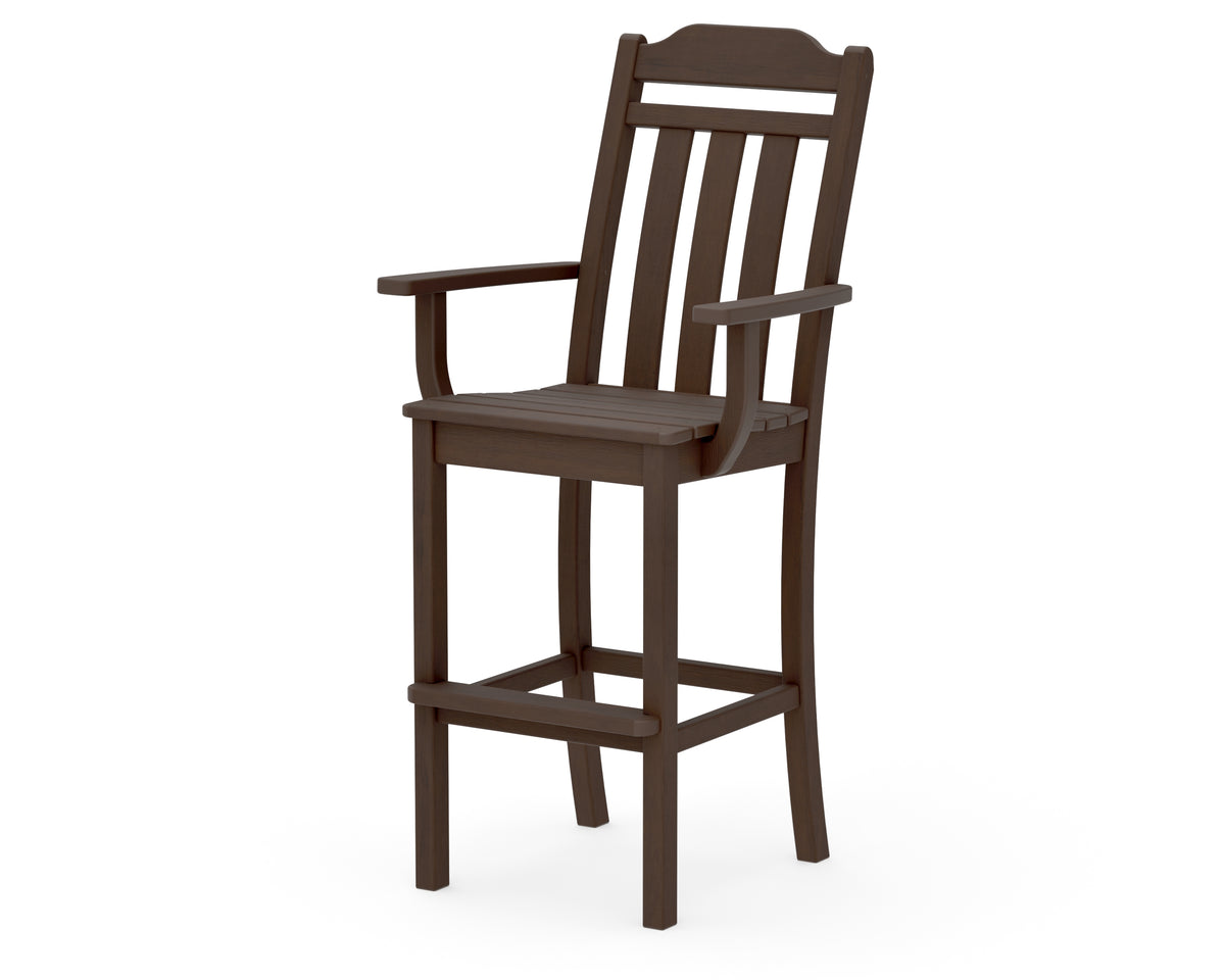 POLYWOOD Cottage Bar Arm Chair in Kona