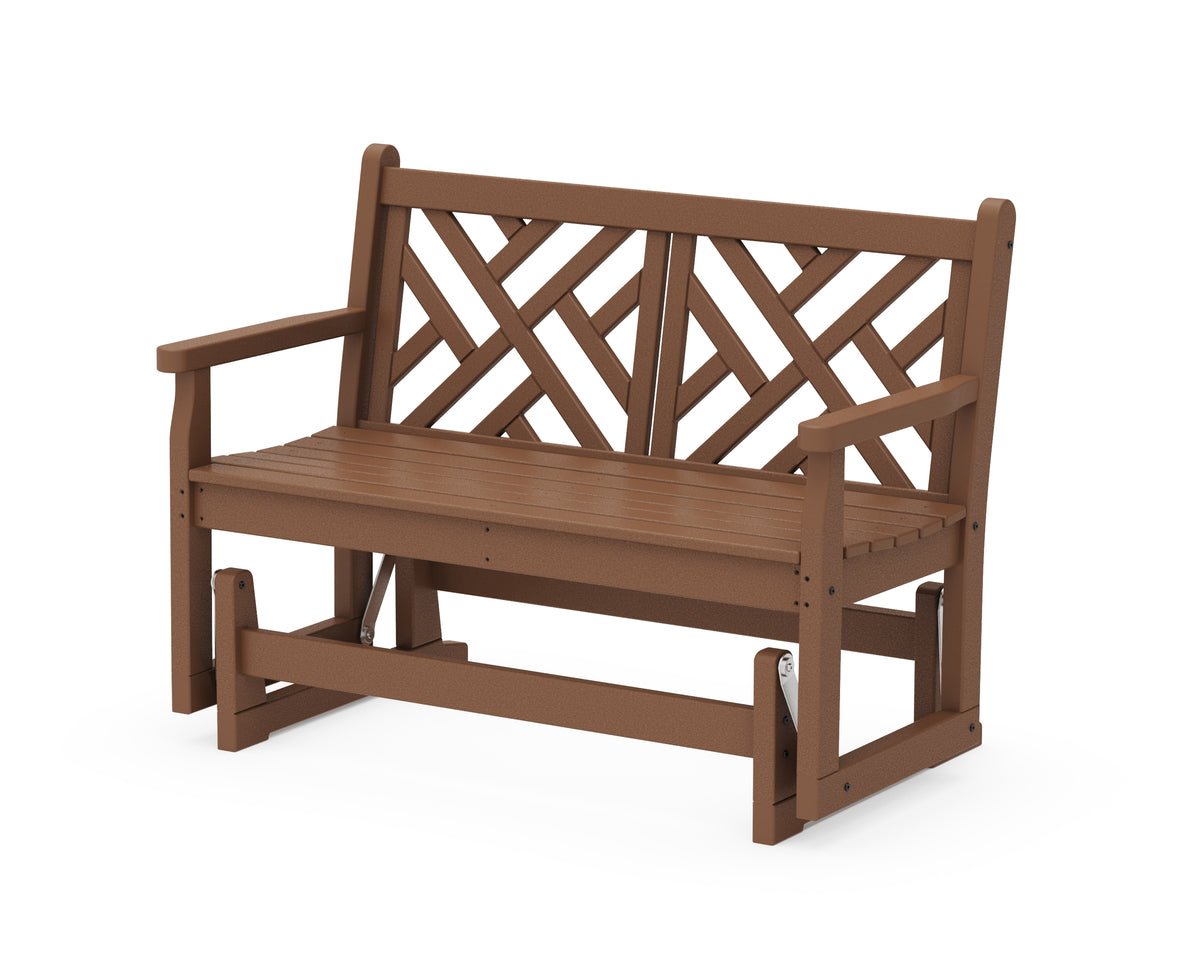 POLYWOOD Chippendale 48" Glider in Teak