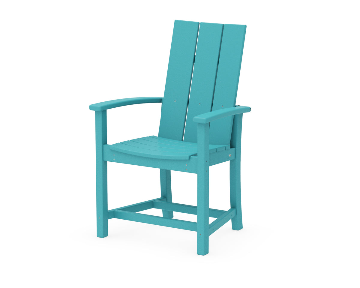 POLYWOOD Modern Adirondack Dining Chair in Aruba