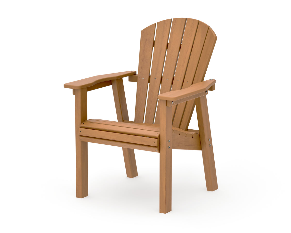 POLYWOOD Seashell Dining Chair in Natural