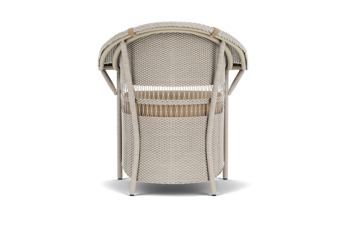 Lloyd Flanders Nantucket Dining Set in Linen with Hayden Sand fabric, view 7
