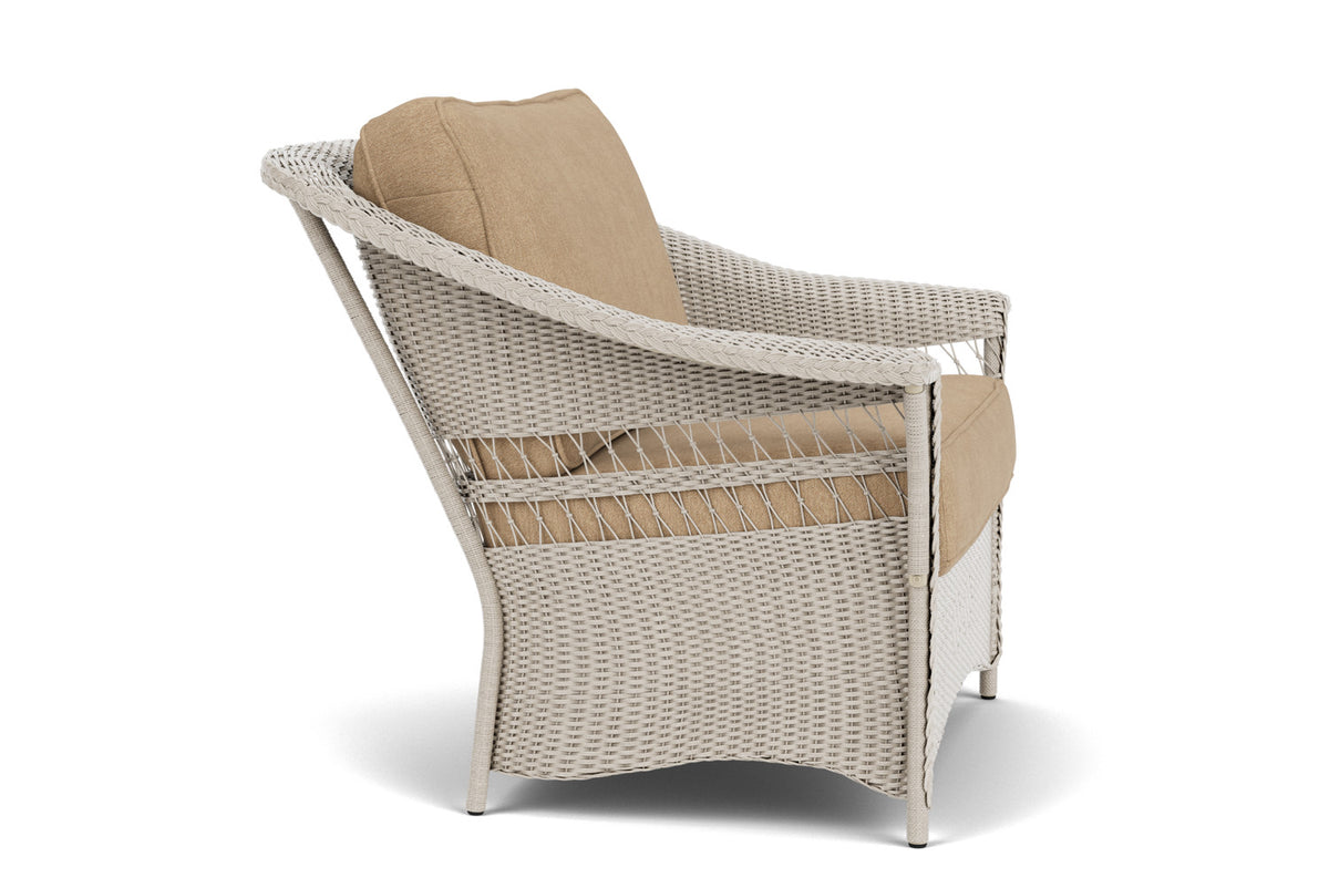 Lloyd Flanders Nantucket Chair and a Half in Linen with Hayden Sand fabric, view 4