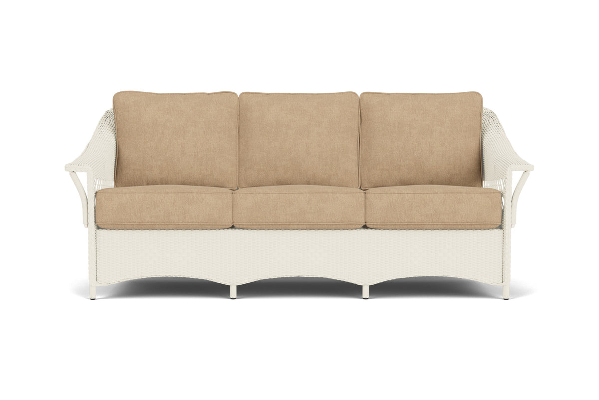 Lloyd Flanders Nantucket Living Room Set in Ivory with Hayden Sand fabric