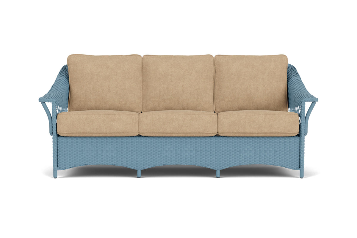 Lloyd Flanders Nantucket Sofa in Stillwater with Hayden Sand fabric