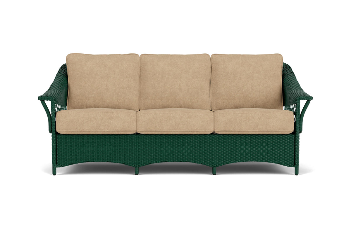 Lloyd Flanders Nantucket Living Room Set in Woodland with Hayden Sand fabric