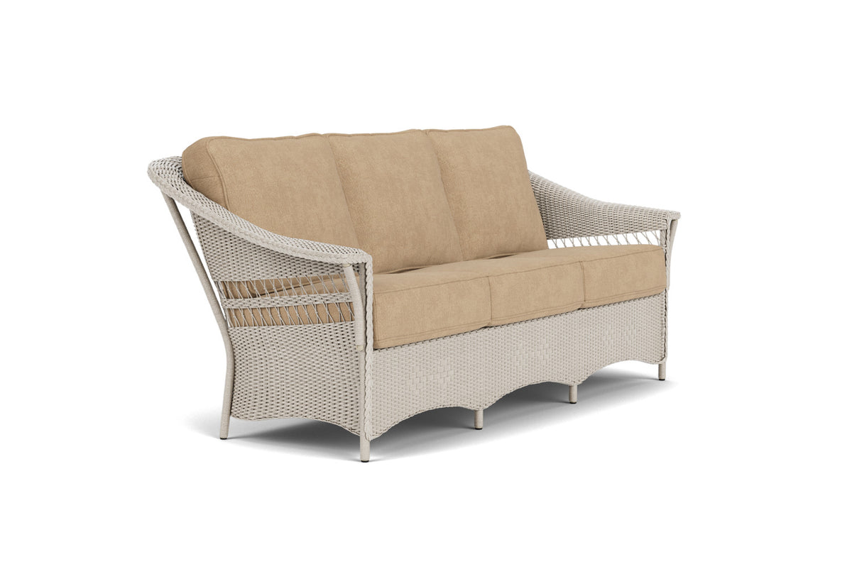 Lloyd Flanders Nantucket Sofa in Linen with Hayden Sand fabric, view 3
