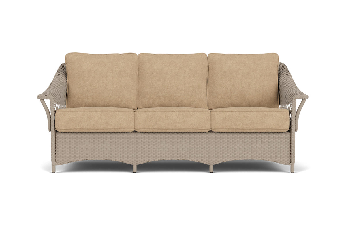 Lloyd Flanders Nantucket Sofa in French Beige with Hayden Sand fabric