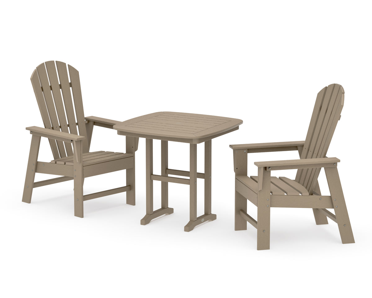 POLYWOOD South Beach 3-Piece Dining Set in Vintage Sahara