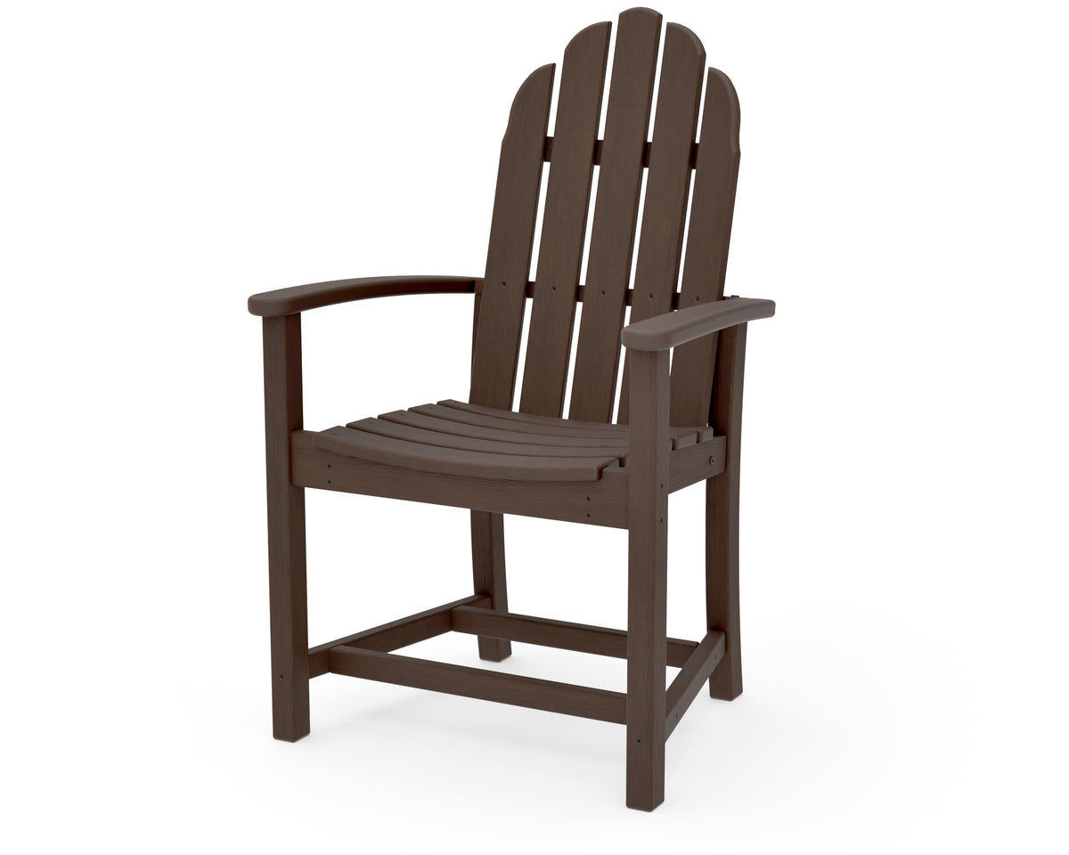 POLYWOOD Classic Adirondack Dining Chair in Kona