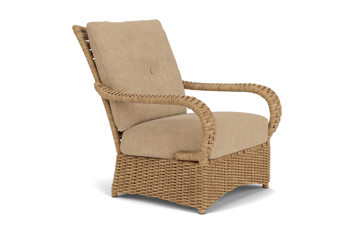Lloyd Flanders Magnolia Lounge Chair with Hayden Sand fabric, view 3