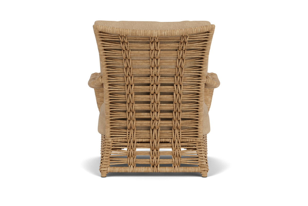 Lloyd Flanders Magnolia Lounge Chair with Hayden Sand fabric, view 7