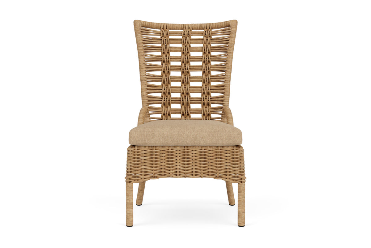 Lloyd Flanders Magnolia Armless Dining Chair with Hayden Sand fabric