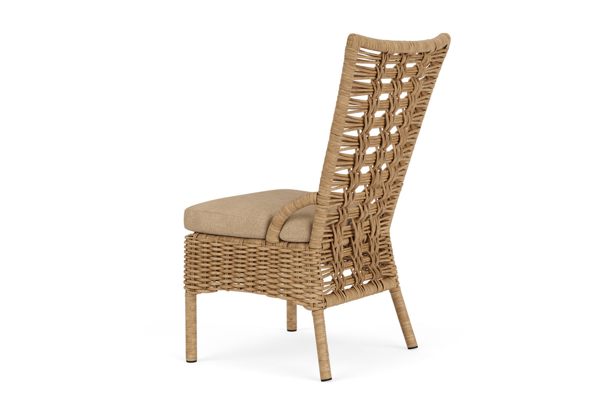Lloyd Flanders Magnolia Armless Dining Chair with Hayden Sand fabric, view 8