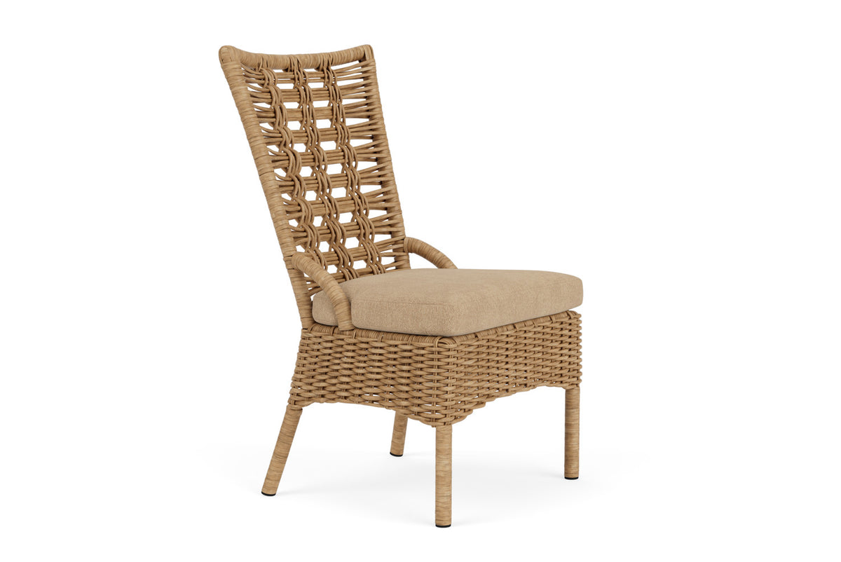 Lloyd Flanders Magnolia Armless Dining Chair with Hayden Sand fabric, view 3