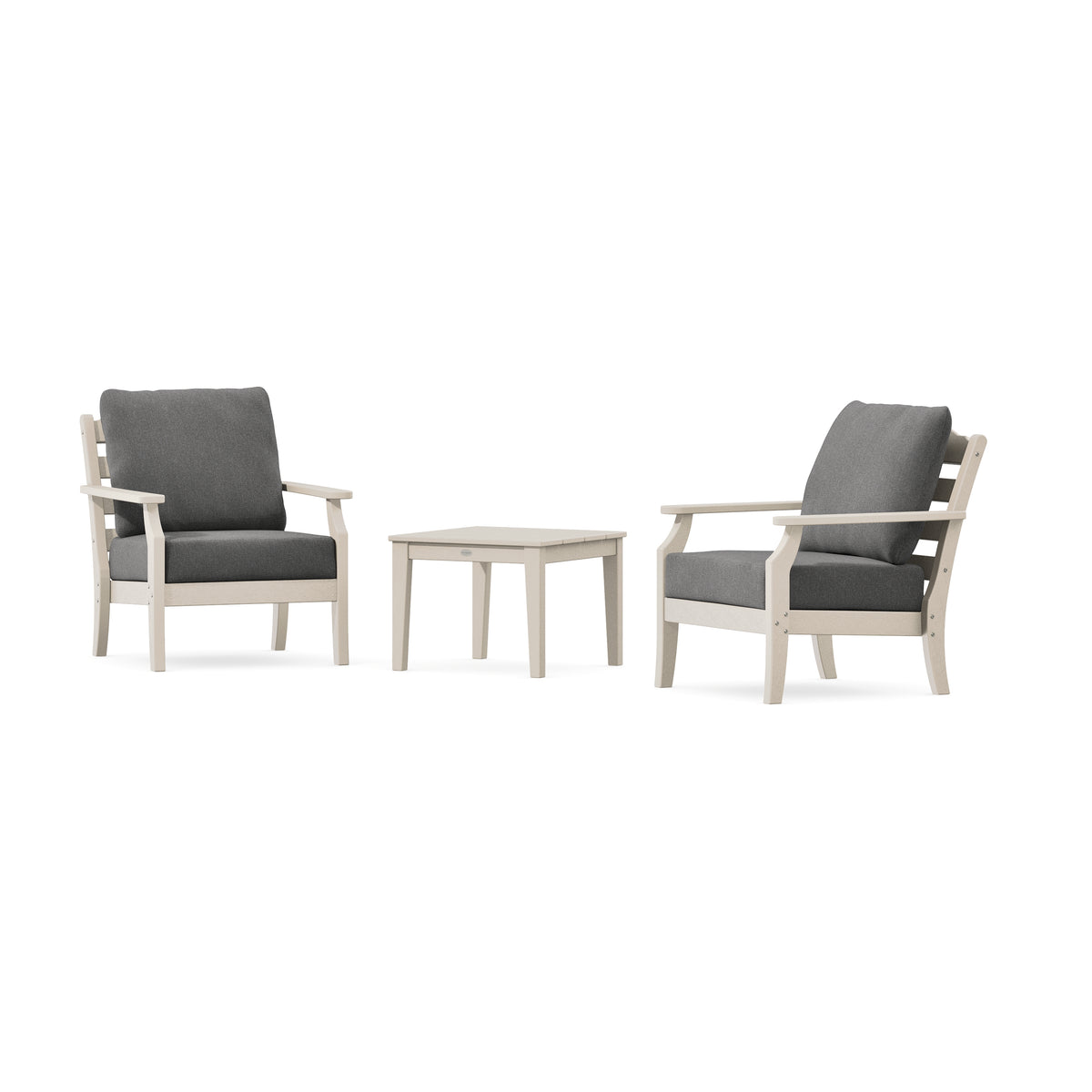 POLYWOOD Savannah 3-Piece Deep Seating Set in Sand