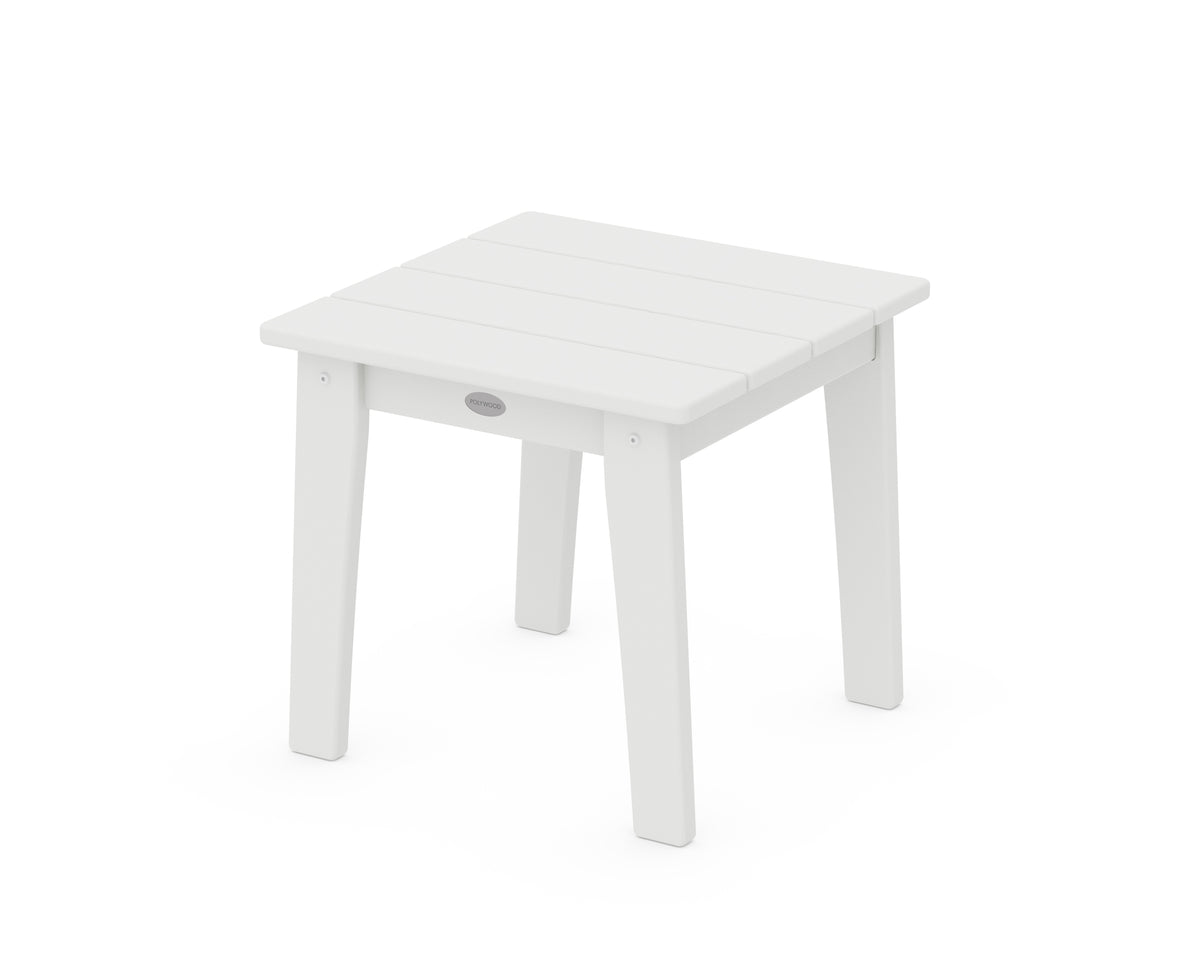 POLYWOOD Lakeside End Table in White