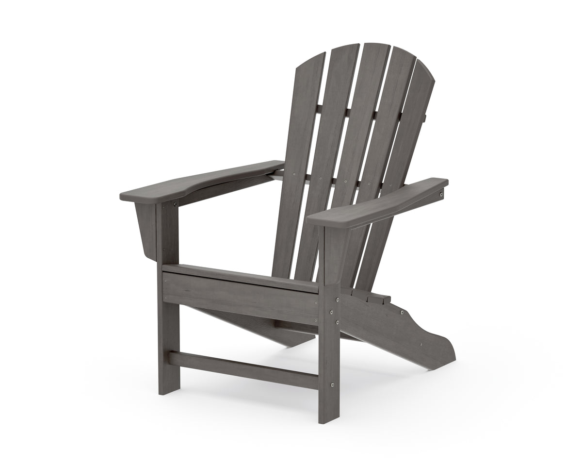 POLYWOOD Palm Coast Adirondack Chair in Driftwood